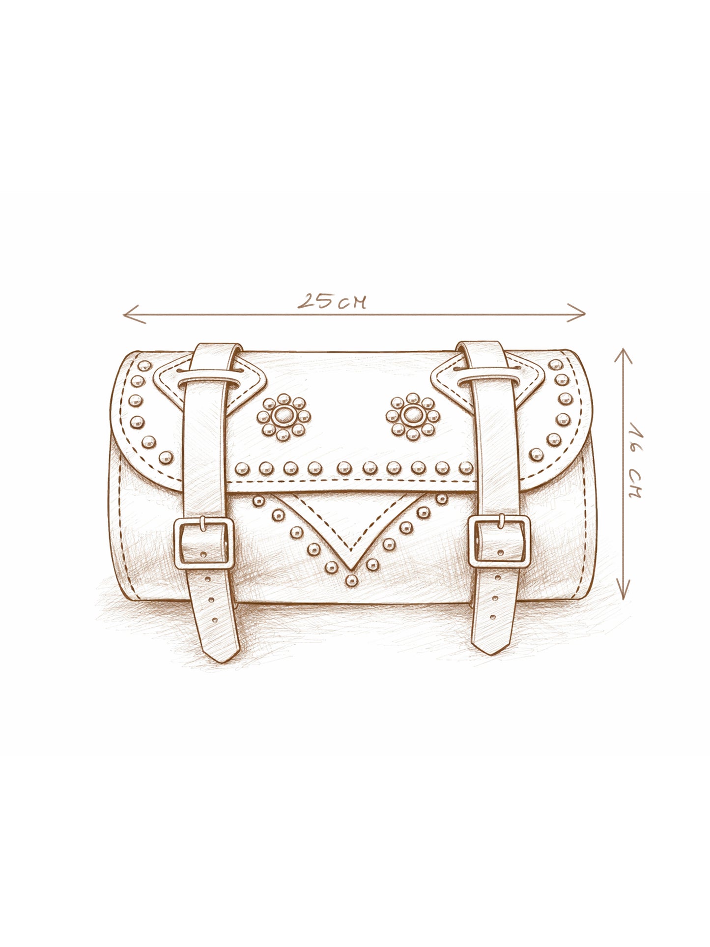 Handmade Leather Chopper Bag Small