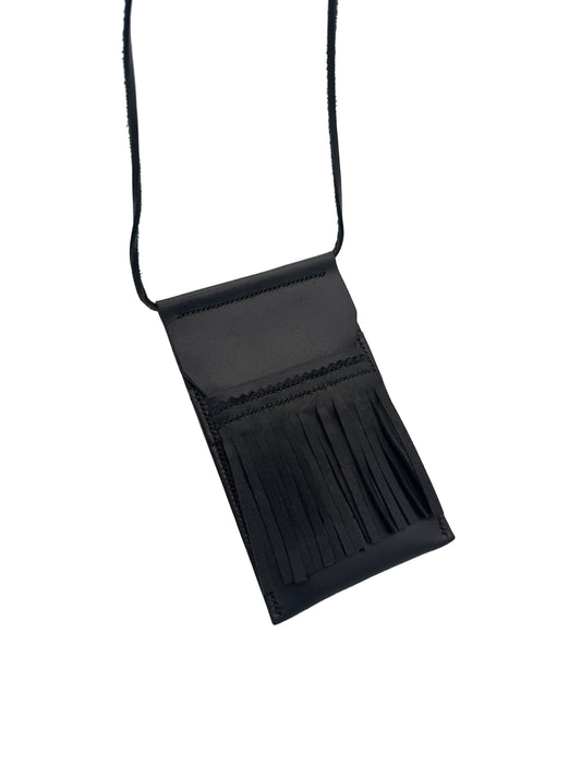 LEATHER NECK POUCH XL